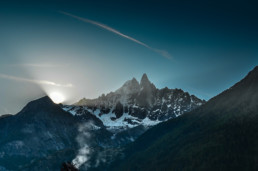Wschód słońca w Chamonix, maj 2011