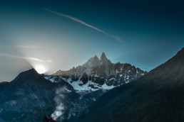 Wschód słońca w Chamonix, maj 2011