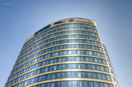 Rondo Jazdy Polskiej - Zebra Tower by Union Investment - elewacja front