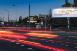 Billboard T3 studio reklamy - fotografia reklamowa w Warszawie, ul. Sobieskiego / Mangalia